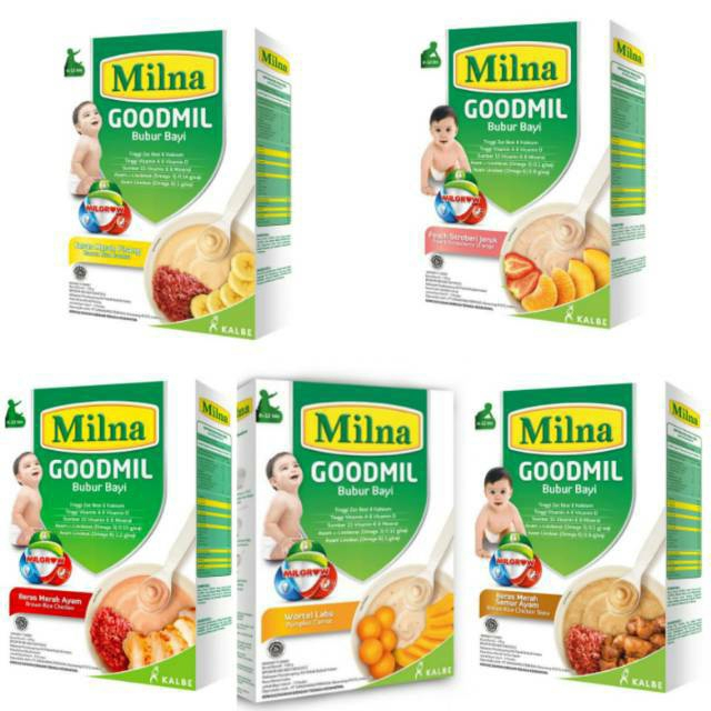 Milna Goodmill 6+ dan 8+ - bubur bayi instan