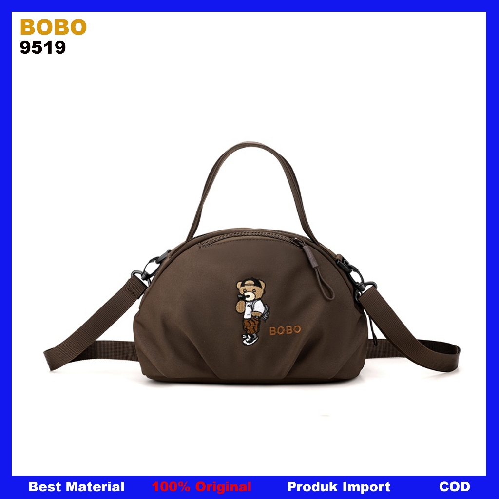 BOBO 9519 Tas wanita tas Bobo Fashion Tas selempang wanita bobo 9519 nilon waterproof Tas selempang 