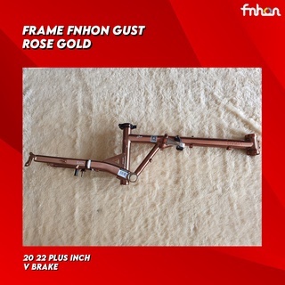 Frame FNHON GUST 16" Vbrake Rose Gold RG Titan Sepeda Seli tanpa Handlepost not BLAST STORM Discbrak