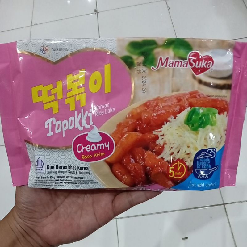 

Mahbubah - Mama Suka Topokki 134 g Kue Beras Khas Korea Rasa Krim