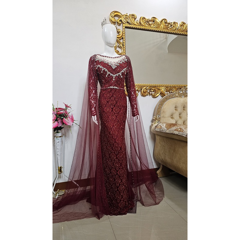 KEBAYA MERAH MAROON PREMIUM