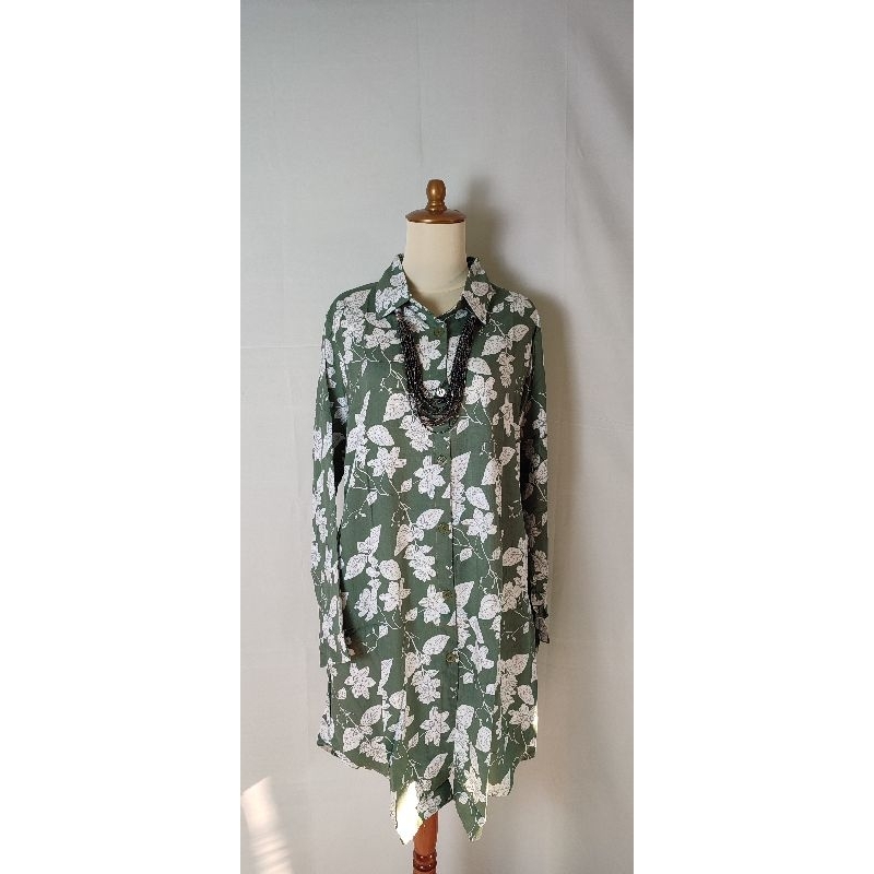 Tunik rayon xl motif bunga