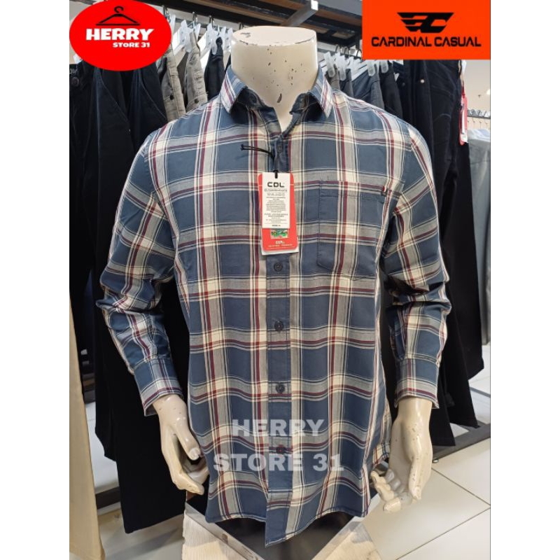 KEMEJA CARDINAL CDL CASUAL SLIMFIT TERBARU