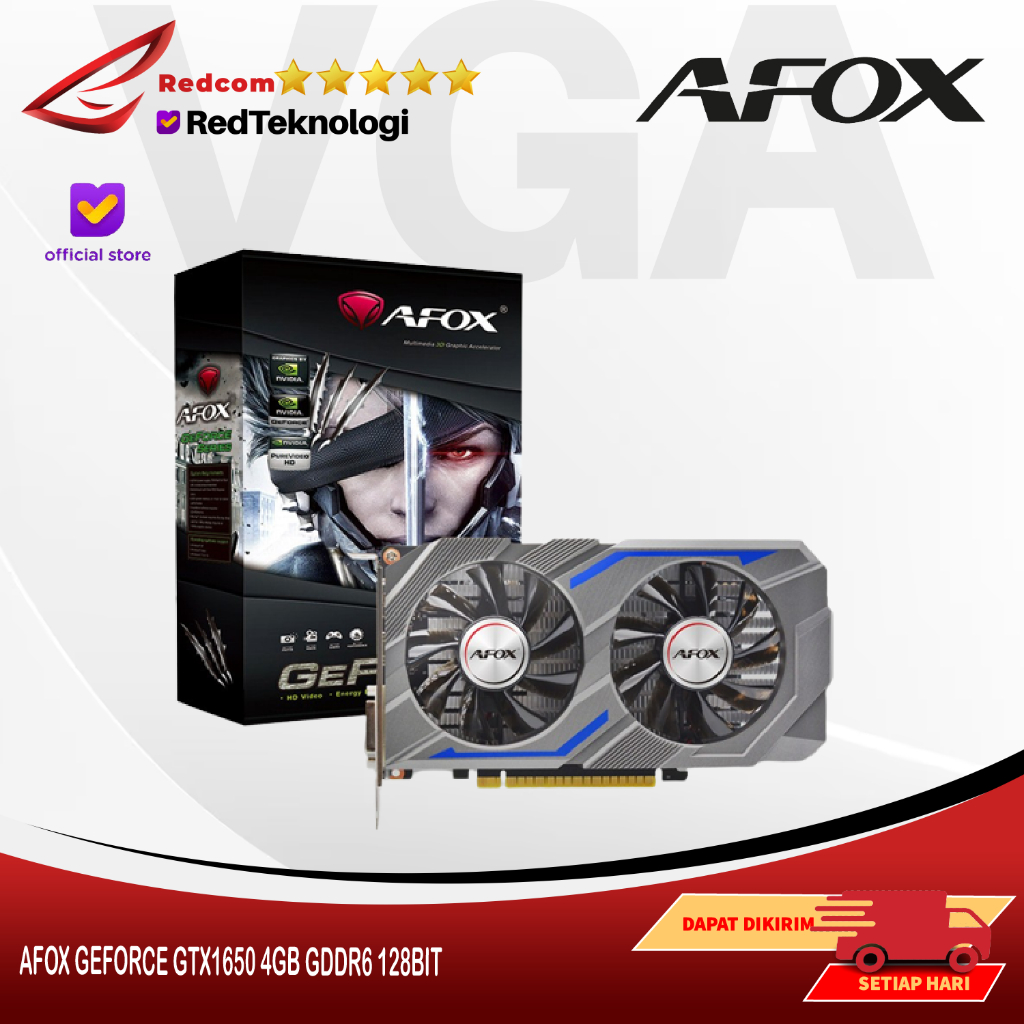 AFOX GEFORCE GTX1650 4GB GDDR6 128BIT