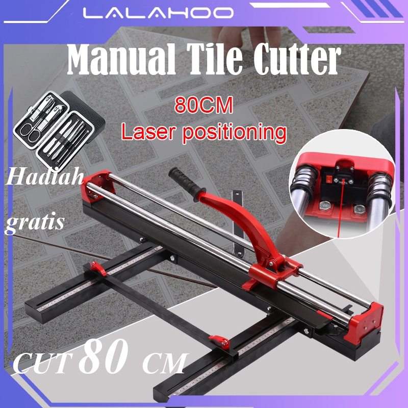 ⚡Cut 80CM⚡Alat Potong Granit Keramik Manual Granite Tile Cutter 80 cm Lazaro Eco Iron Base Bodi Besi