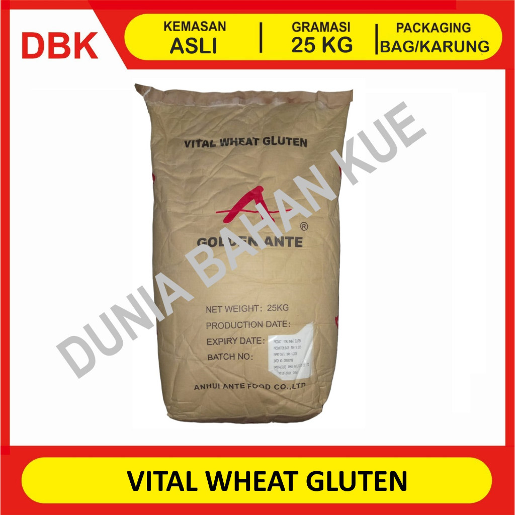 

VITAL WHEAT GLUTEN ex. CHINA. VWG. FOOD GRADE. PROTEIN. || 25 KG