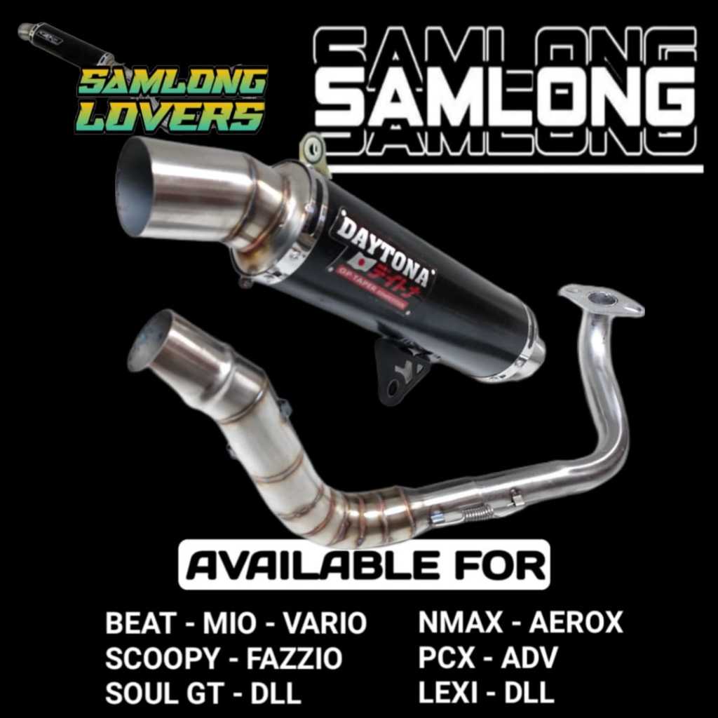 knalpot daytona/knalpot daytona samlong hitam/knalpot daytona nmax new/knalpot daytona aerox/knalpot