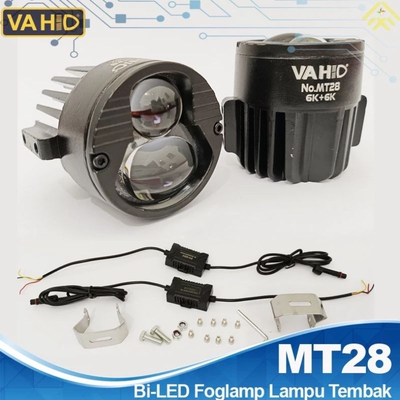 Lampu Foglamp LED Laser Vahid MT28 Hi Low Original