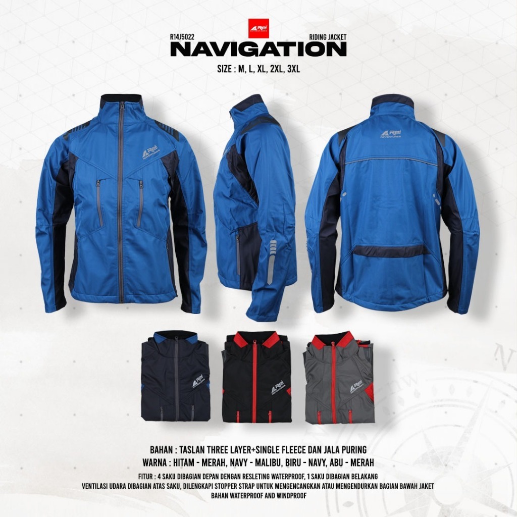 Jaket Riding Pria Navigation Arei Outdoorgear