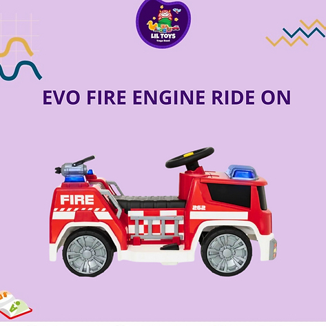 SEWA Mainan anak- anak mobil pemadam (EVO FIRE ENGINE RIDE ON)