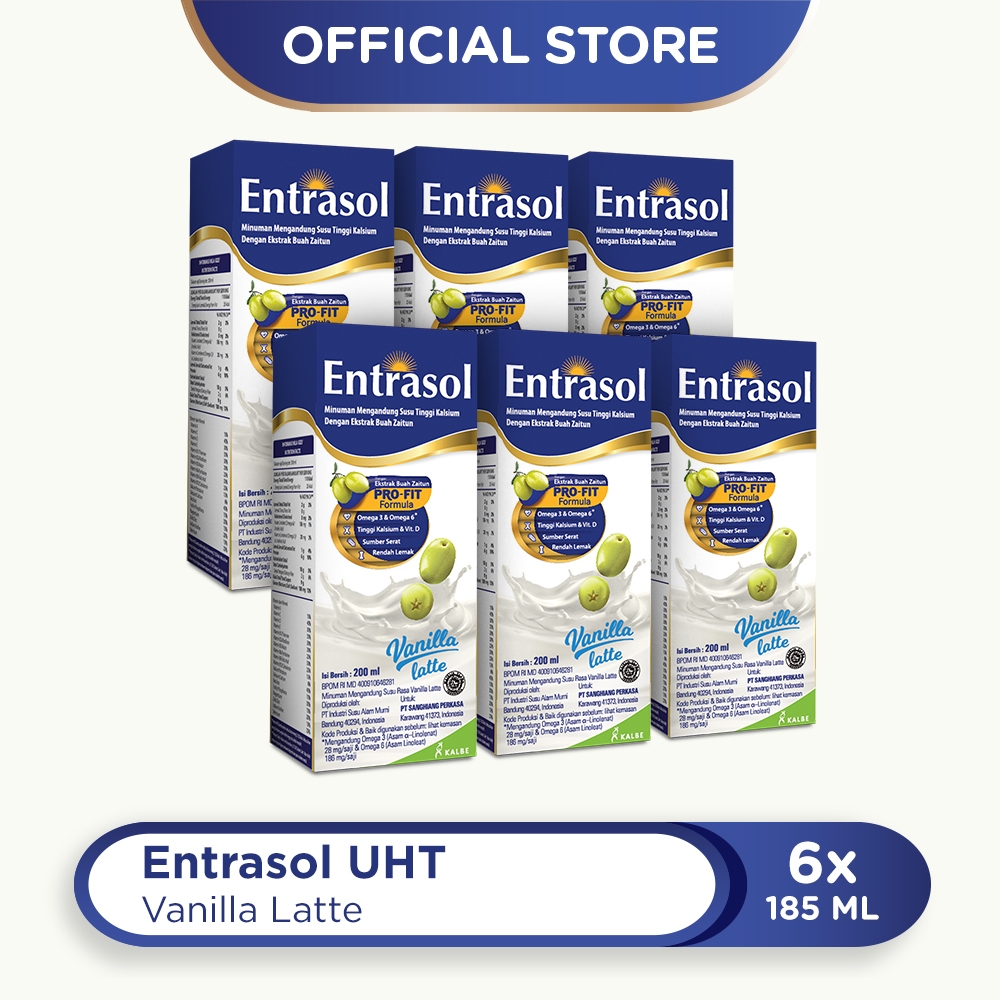 

6 PACK: ENTRASOL RTD VANILLA LATE 185 ml