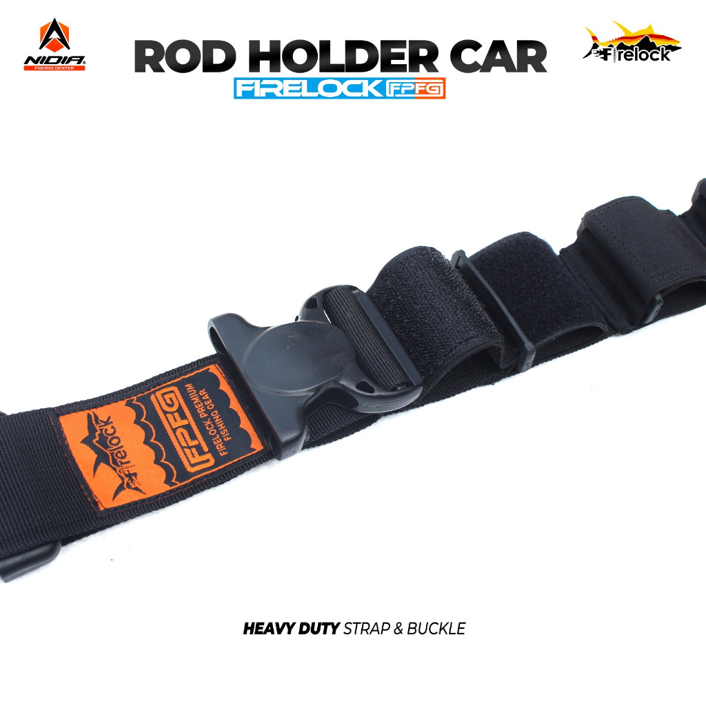 Rod holder Car FIRELOCK DAN FIRECAST aksesoris untuk membawa joran pancing di mobil