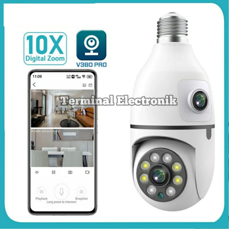 CCTV Dual Camera V380Pro PTZ Speed Dome Wireless