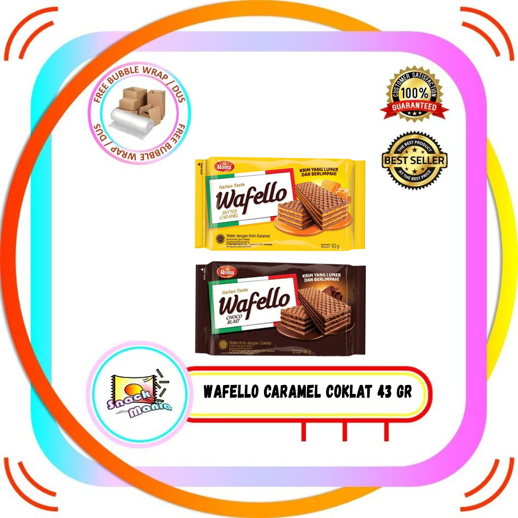 

Wafello Italian Taste Wafer Butter Caramel | Choco ~ 43 gr