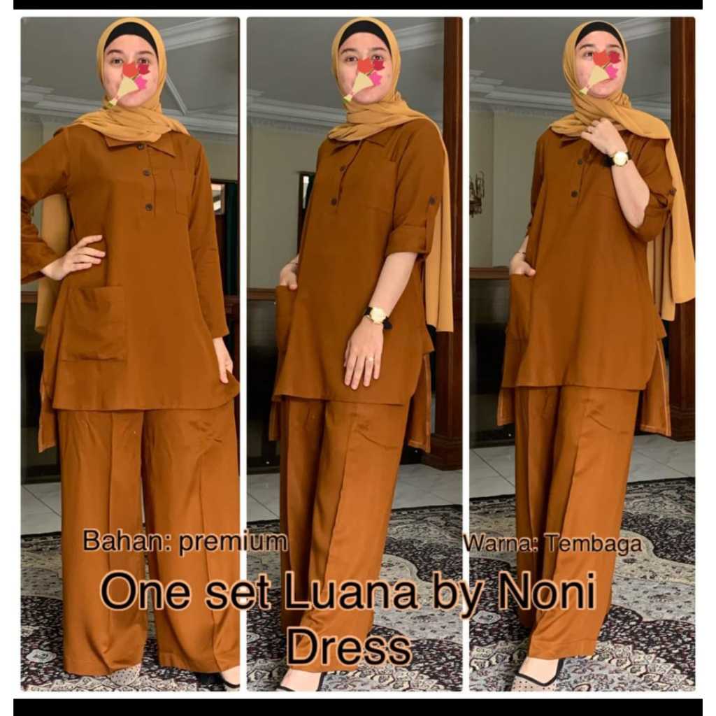 ONE SET LUANA BY NONI DRESS ORI MATT TWILL PREMIUM
