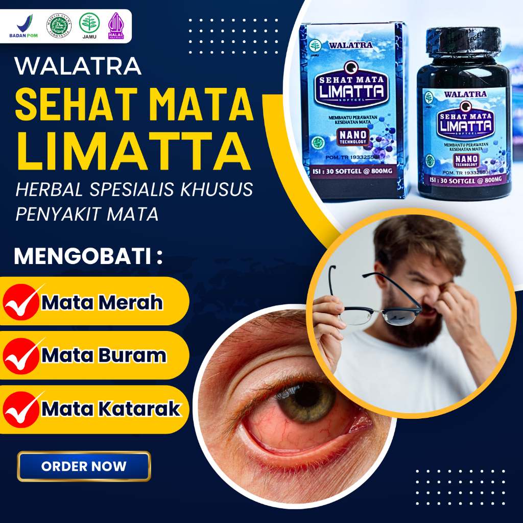 LIMATTA - Walatra Sehat Mata - Limatta Sehat Mata Softgel - Grosir Jamaludin Herbal Asli 100% Original