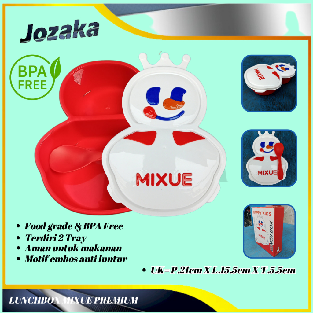 samiaku-  Lunch Box mixue  Premium Kotak Makan Kotak Bekal bento Anak Paud/TK