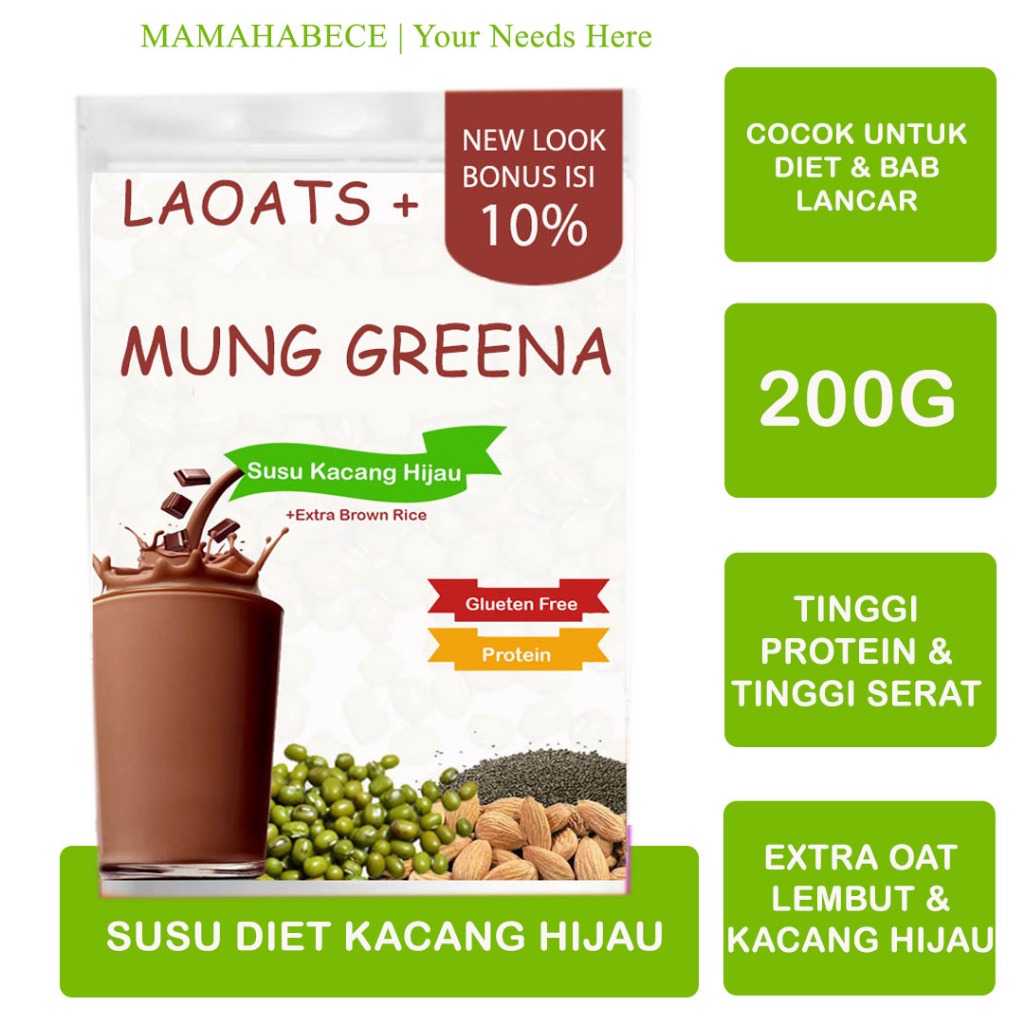 

Sari Kacang Hijau Laoats (200G)