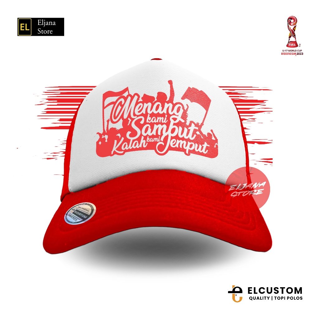 PialaDuniaU17/Trucker/TopiJaring/Topi/Timnas/Fifa/U17/Supporter