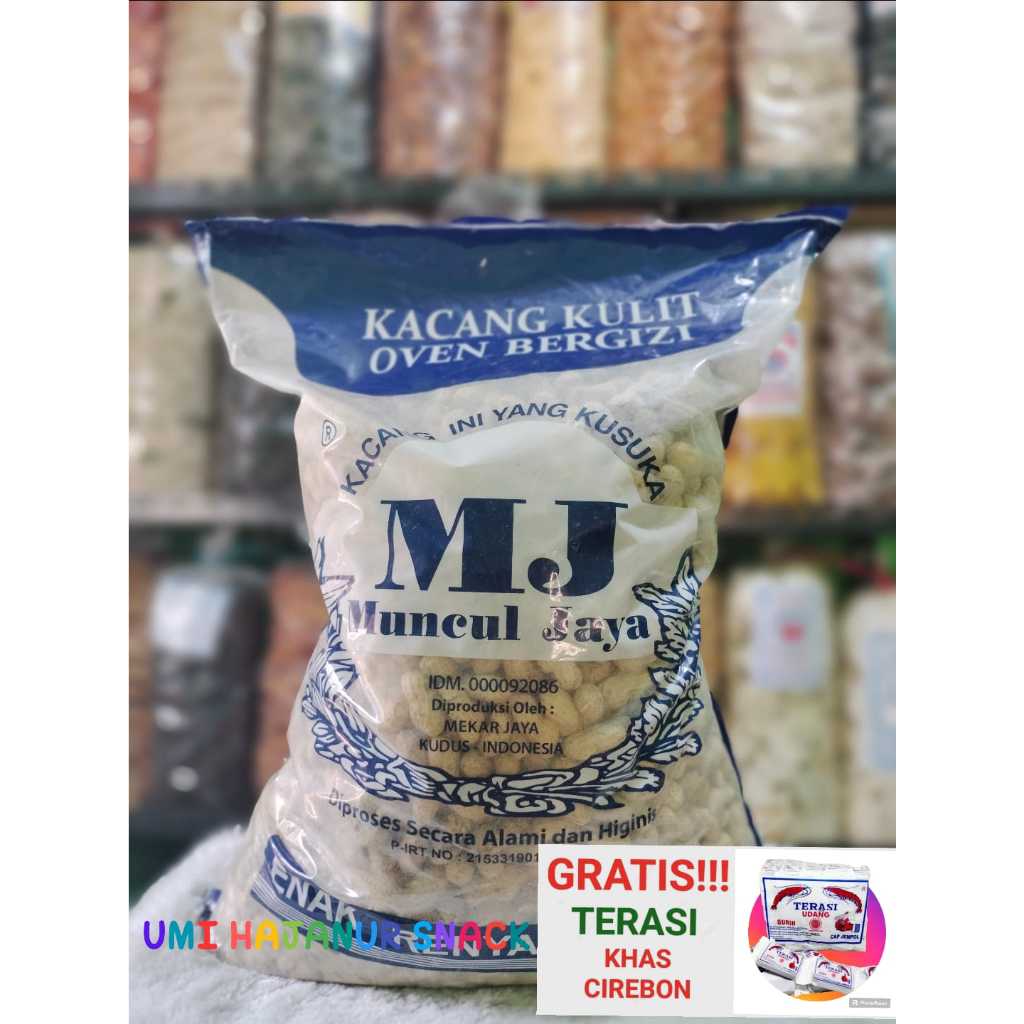 

(GRATIS TERASI) KHAS CIREBON//500GRAM KACANG ASIN//SNACK//MAKANAN RINGAN