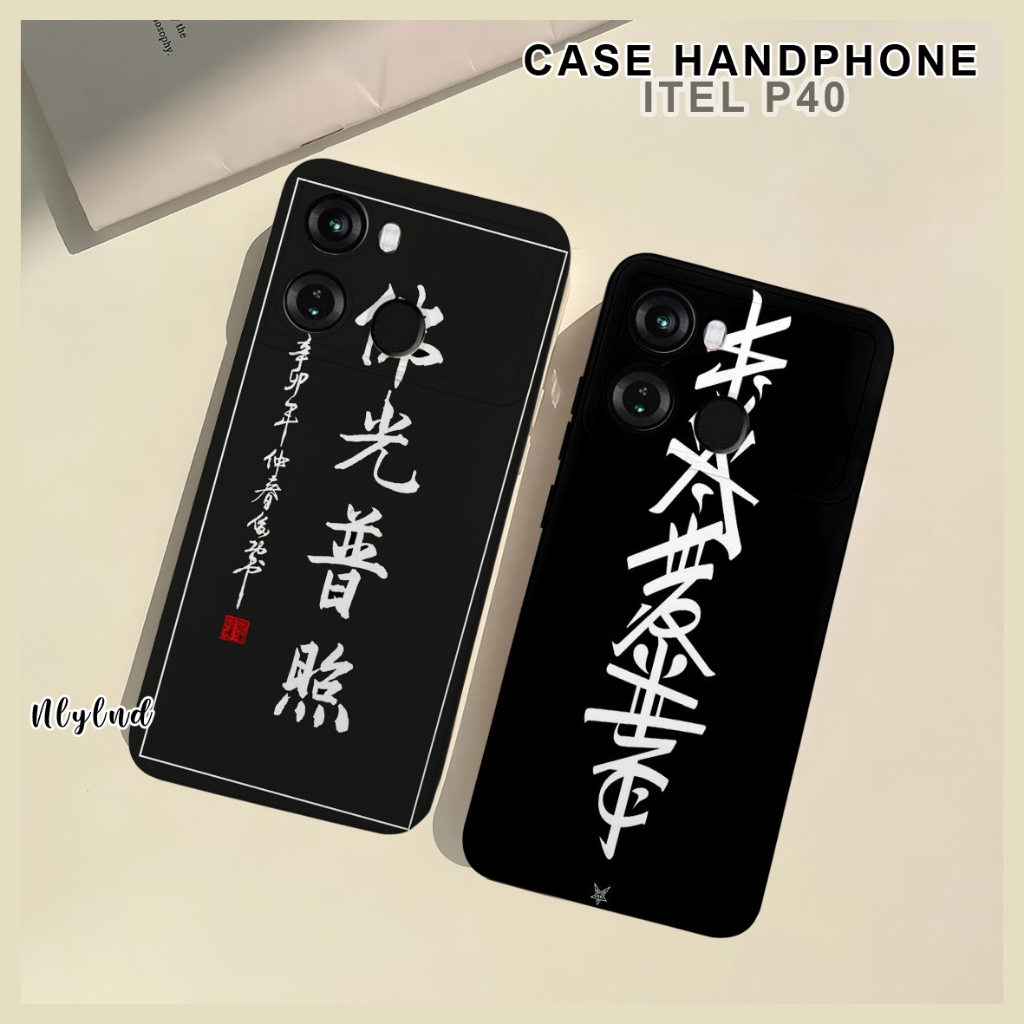 Case Tulisan Cina Hp Itel P40 2023 Itel A60 A60S Vision 1 Pro 1 Plus Vision 1 / Casing Pelindung Cam