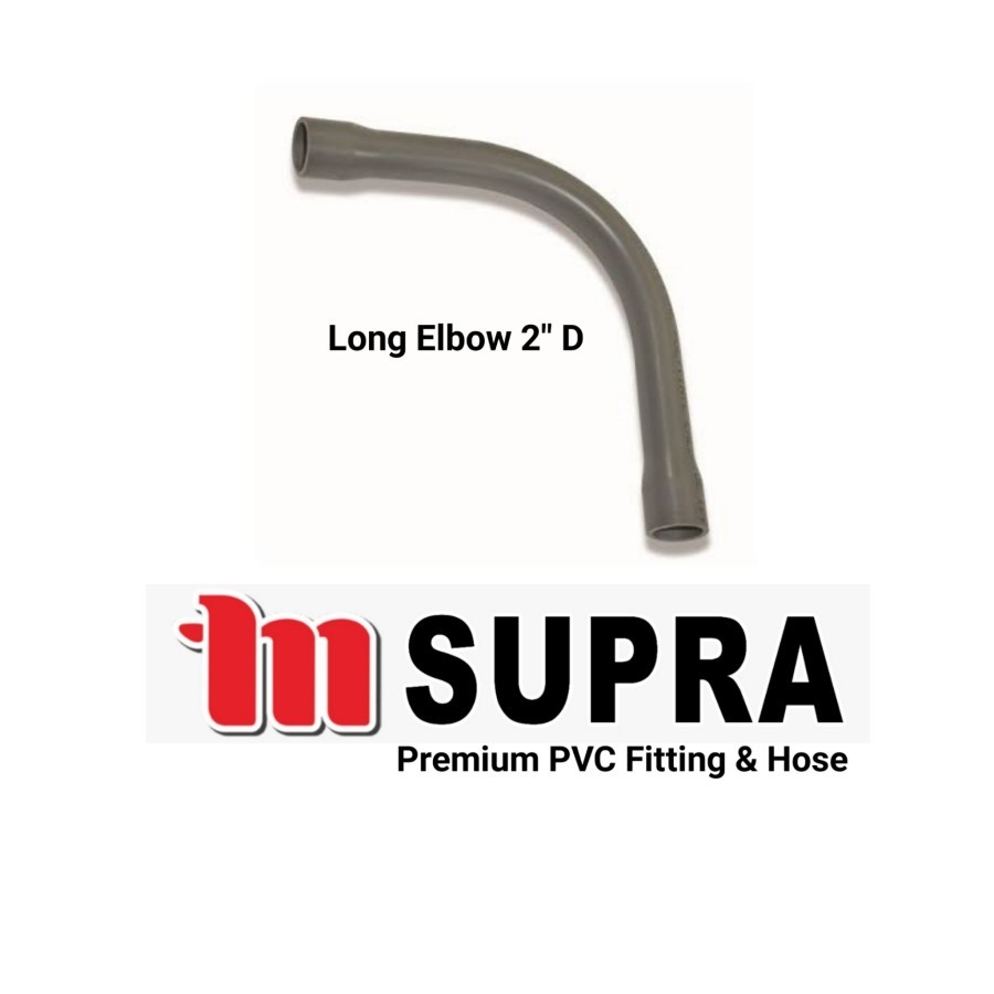 Long Elbow / Long Boch / Knee Panjang 90° PVC 2" D