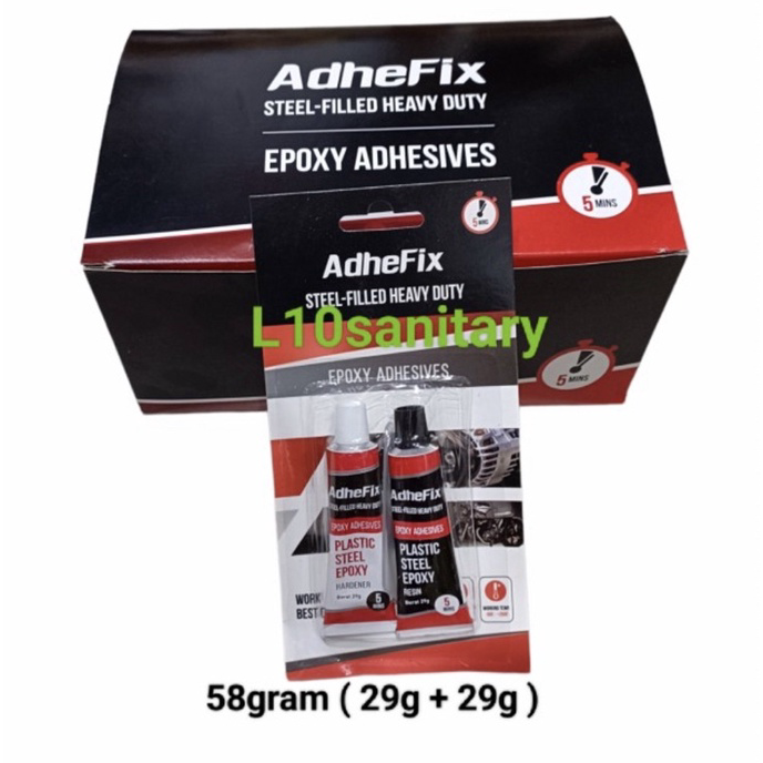

Buruan Beli Lem Epoxy 5 Menit ADHEFIX / Lem Besi Campur 5 Menit MURAH