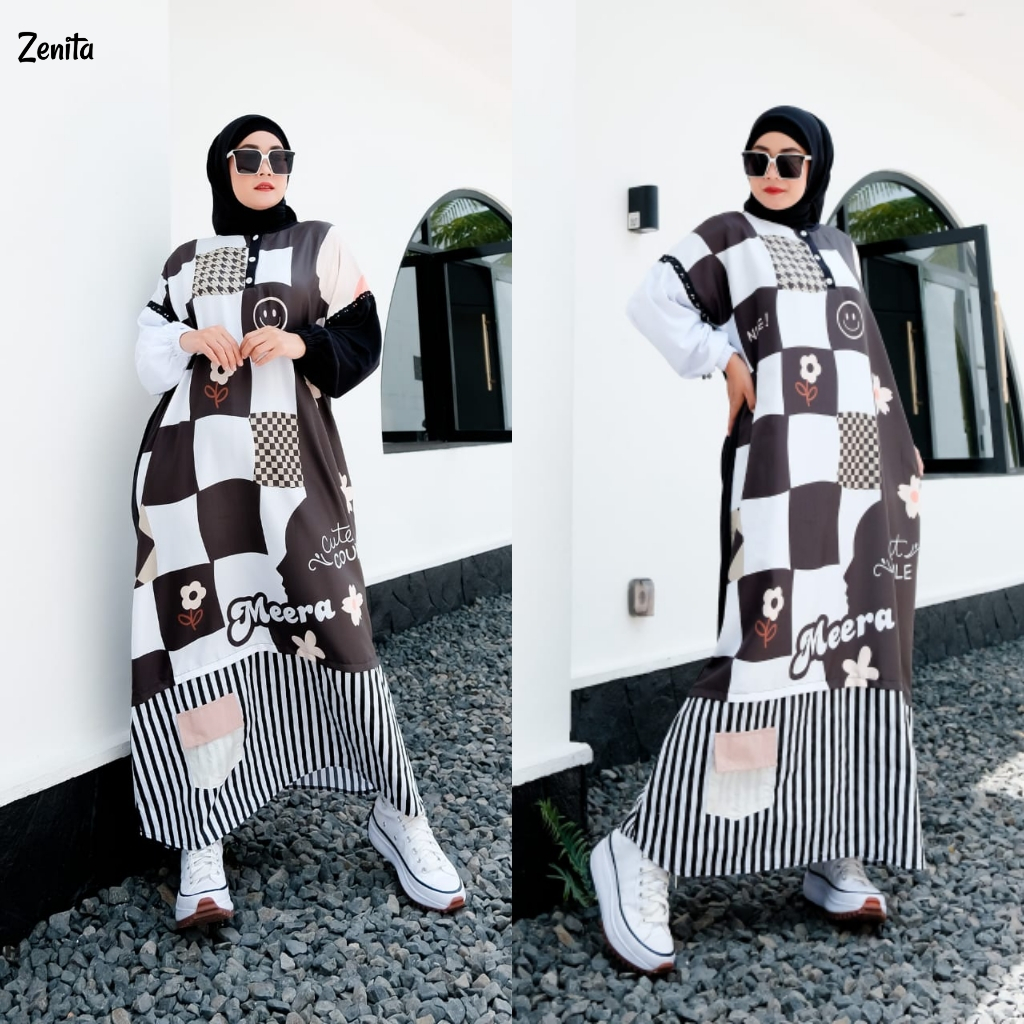 Gamis ZENITA LONG TUNIK Original by MEERA