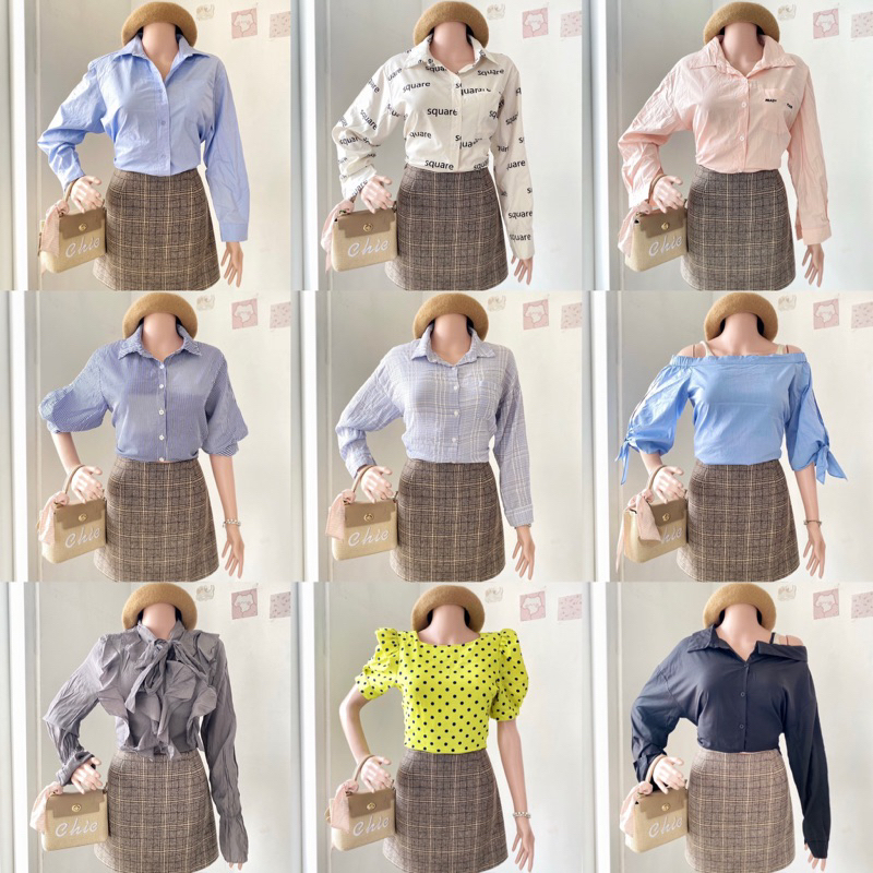 BLOUSE ATASAN RUFFLE VINTAGE B-01