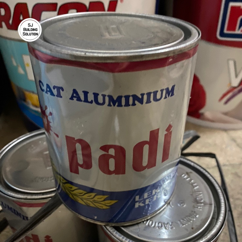 Padi Aluminium Paint 1 kg 1kg Cat Chrome Finish Aluminium Paint