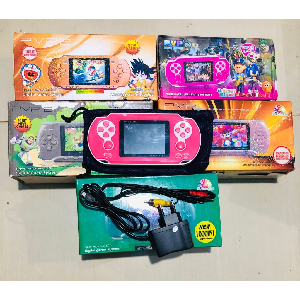 TERMURAH PVP GAMBOY CINA WISH GAME MODEL KOTAK ANALOG GAME MAINAN ANAK SECOUND