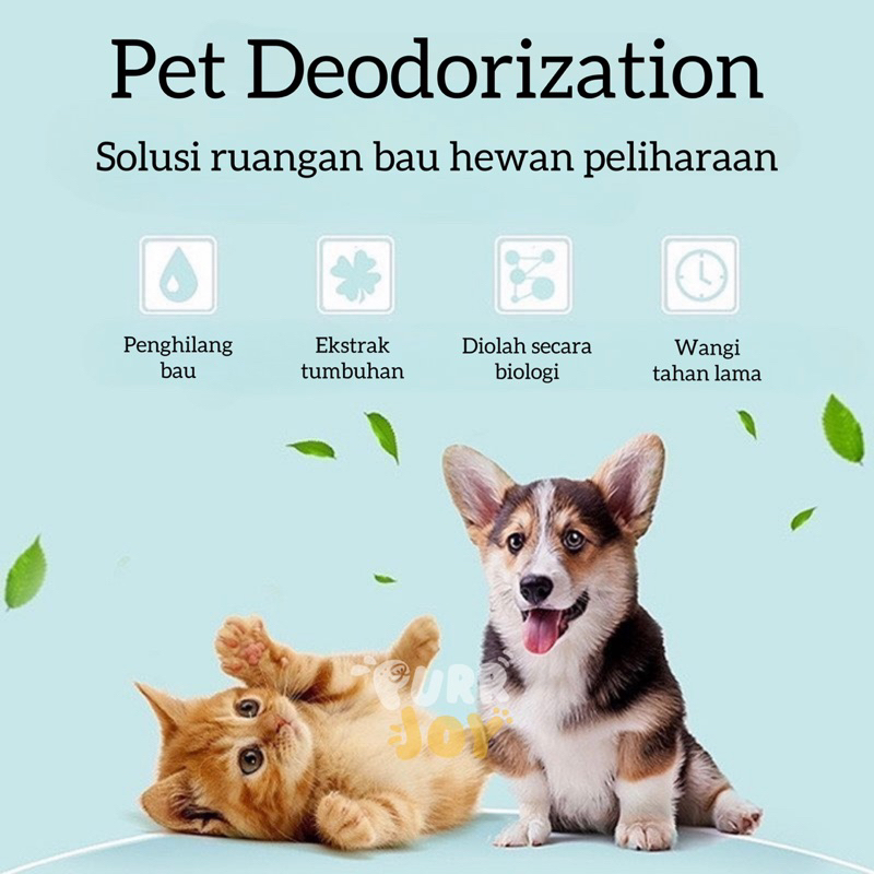 PURRJOY Borammy Pet Deodorization 500 ml / Penghilang Bau Kotoran Pipis Pesing Hewan Peliharaan Anjing Kucing / Spray Penghilang Bau Pesing Kandang Anjing Kucing