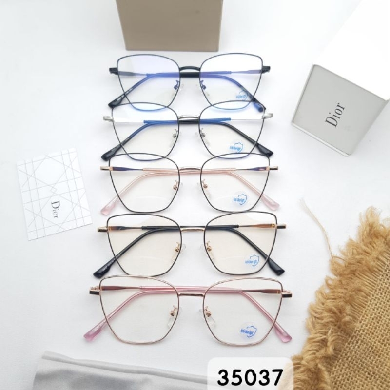 Nnkacamata frame cat eye kotak wanita 35037