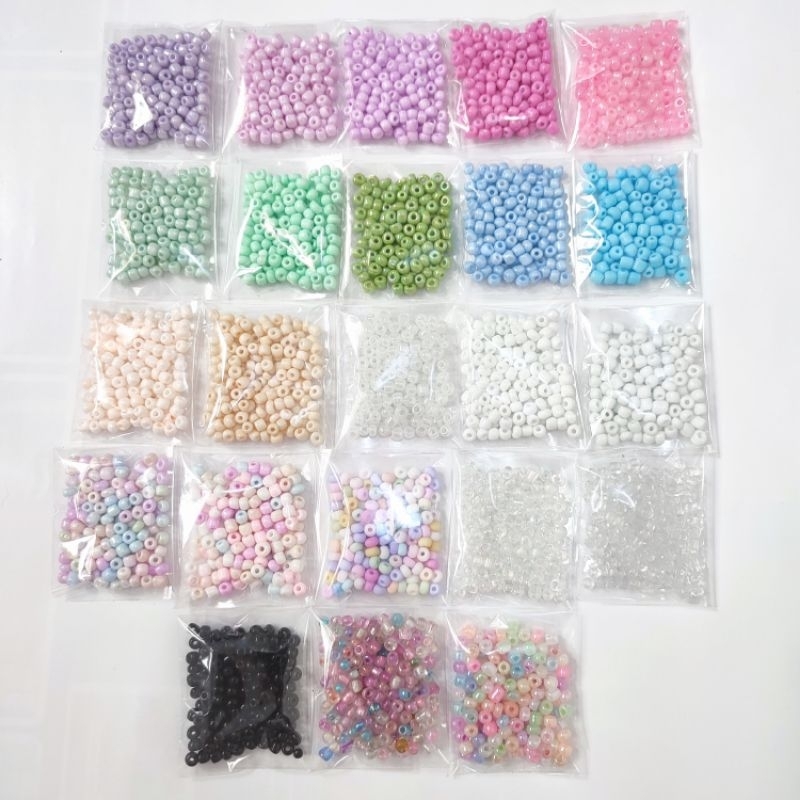 Manik Mote Pasir 6/0 Pastel 25gram