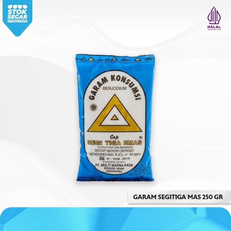 

Garam Cap Segitiga Mas 250 Gram