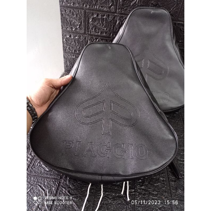 cover jok dua vespa super sprint original berlogo PIAGGIO