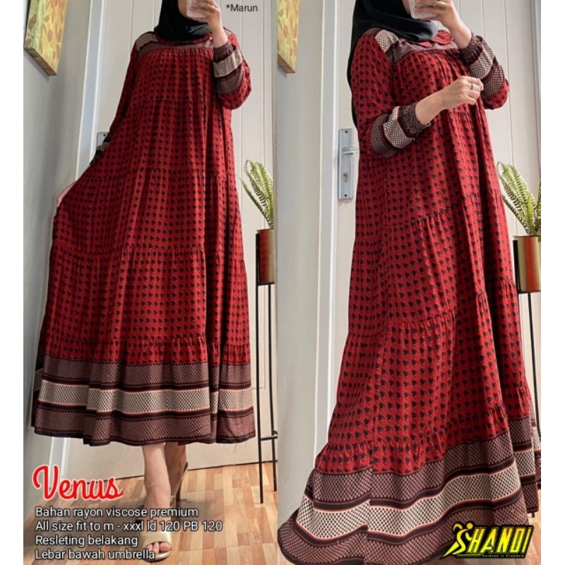 VENUS / MISYA LONG TUNIK JUMBO RAYON VISCOS PREMIUM PREMIUM LD 120 CM PB 120 CM