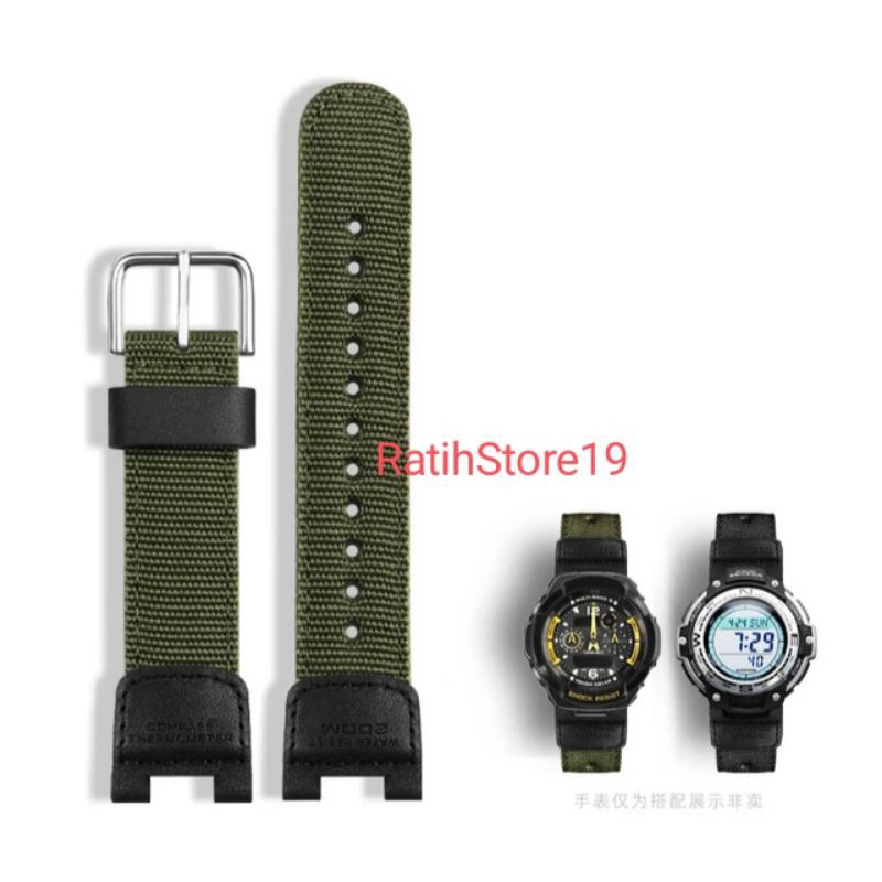 Strap/Tali Canvas Nylon Casio SGW-100/GW2000/GW3000/GW3500