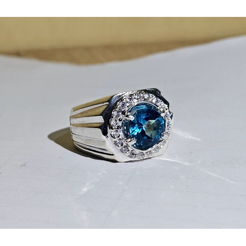 natural london blue topaz