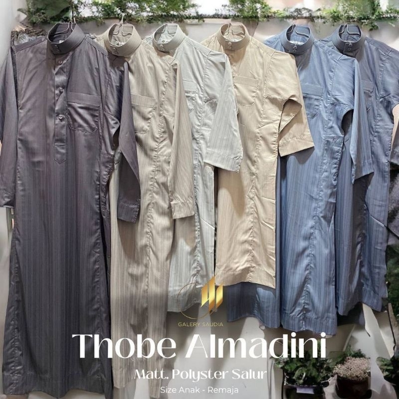 Jubah Thobe Almadini Salur Anak dan Remaja