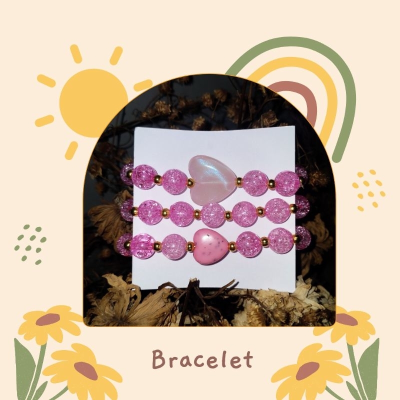 gelang kristal/manik-manik