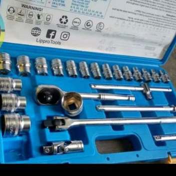 Kunci sock socket wrench set 24pc1/2 inch 6 pt