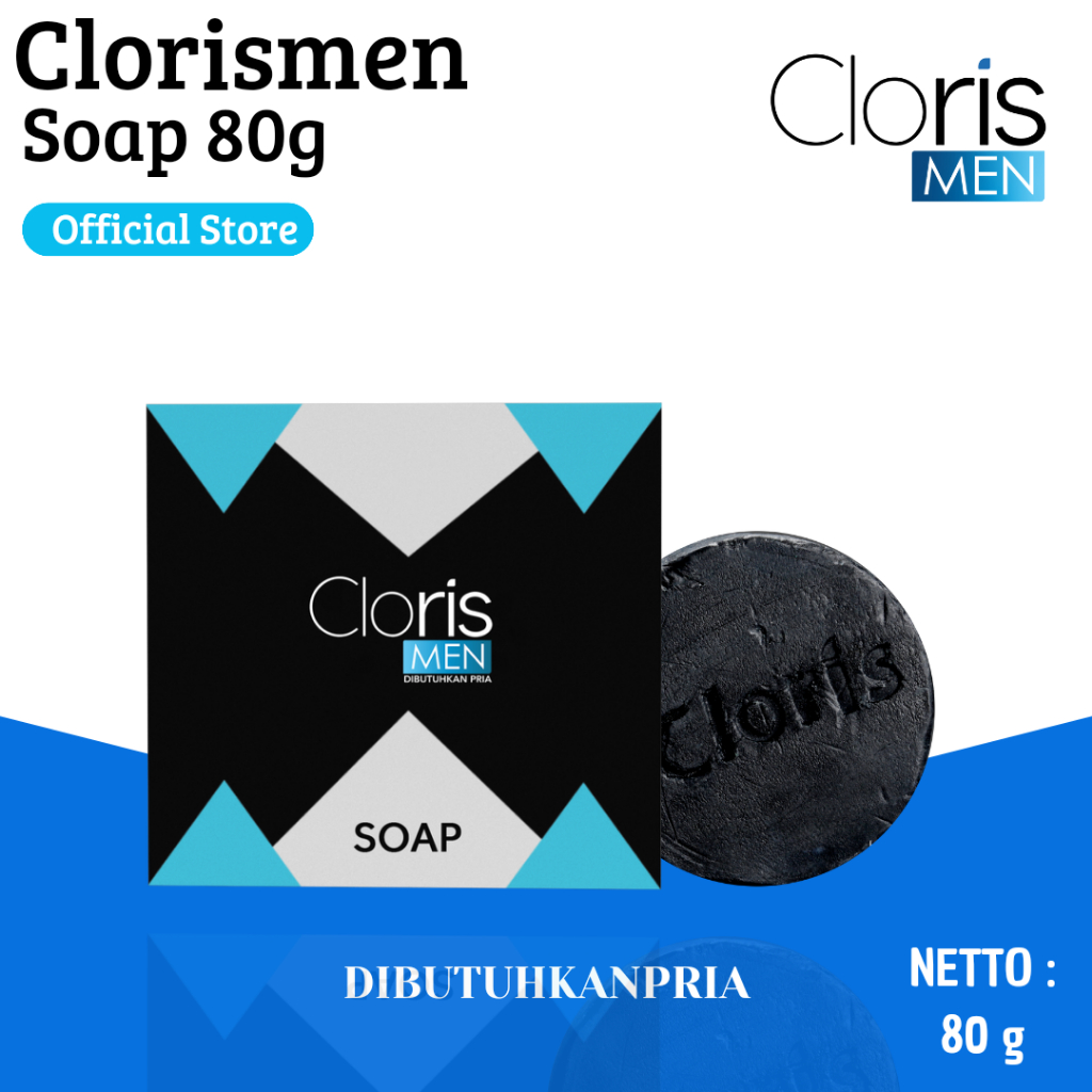 Sabun Clorismen Pembersih Muka Pria Kusam Jerawat Komedo Berminyak Skincare Pria Pemutih Wajah