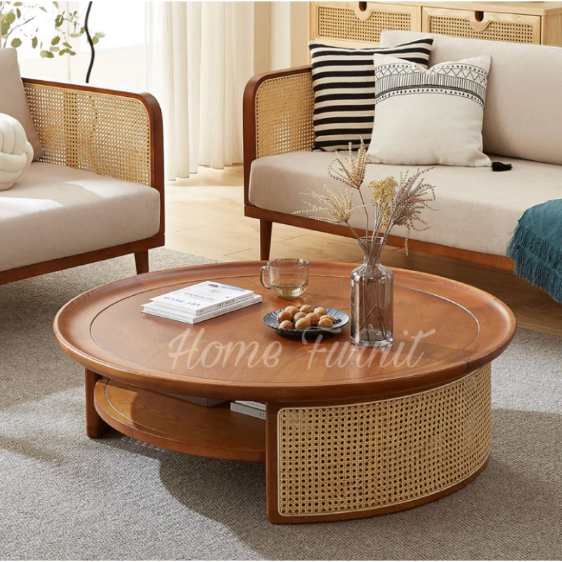 coffe table meja tamu bulat meja tamu rotan meja tamu bulat kayu jati
