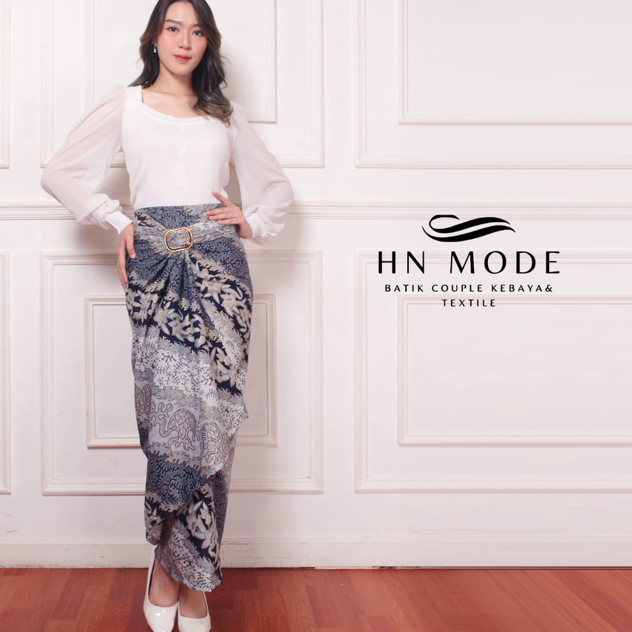 Ready Stock.. HN MODE - Rok lilit batik floral motif terbaru / Rok kebaya.