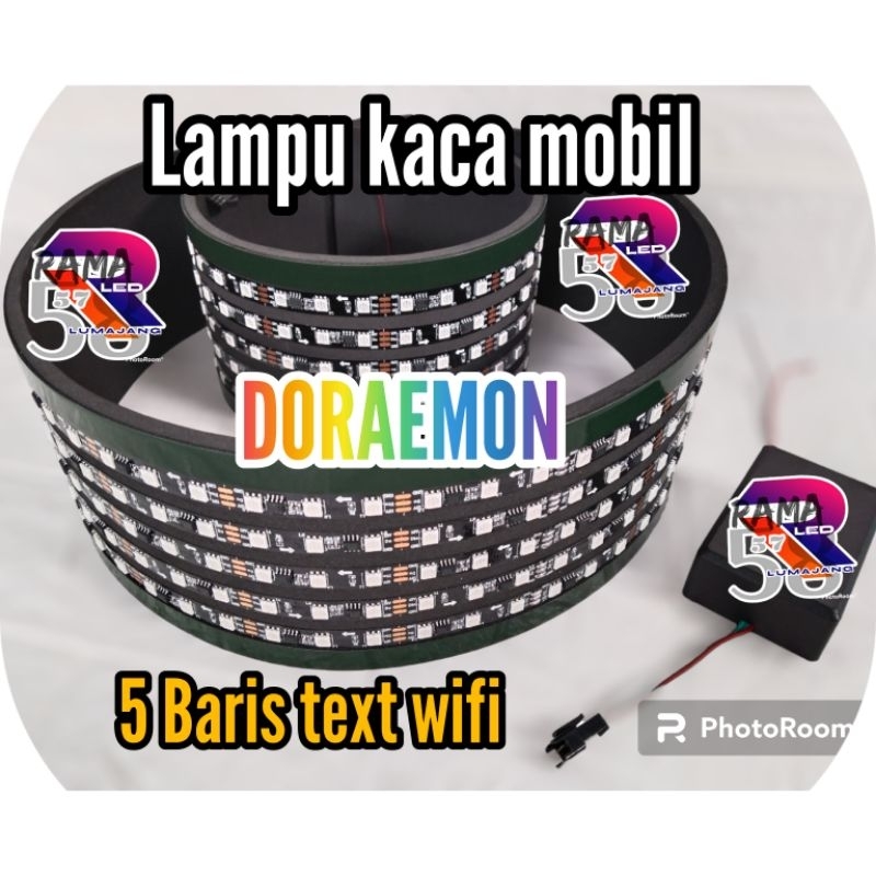 Strobo 5 Baris text Doraemon