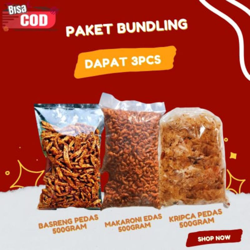 

[ BISA COD ] BASRENG PEDAS DAUN JERUK//MAKARONI KRIUK//KRIPIK KACA//KRIPCA//CEMILAN MURAH