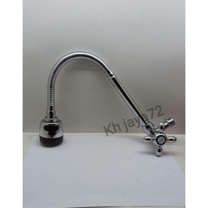 Kran angsa Flexible Kepala Besar / kran cuci piring kepala besar