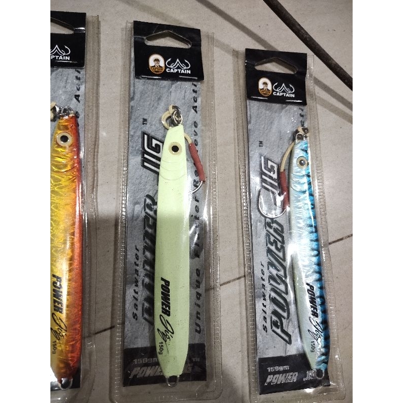 metal jig captain power jig 150 gram lure jig laut