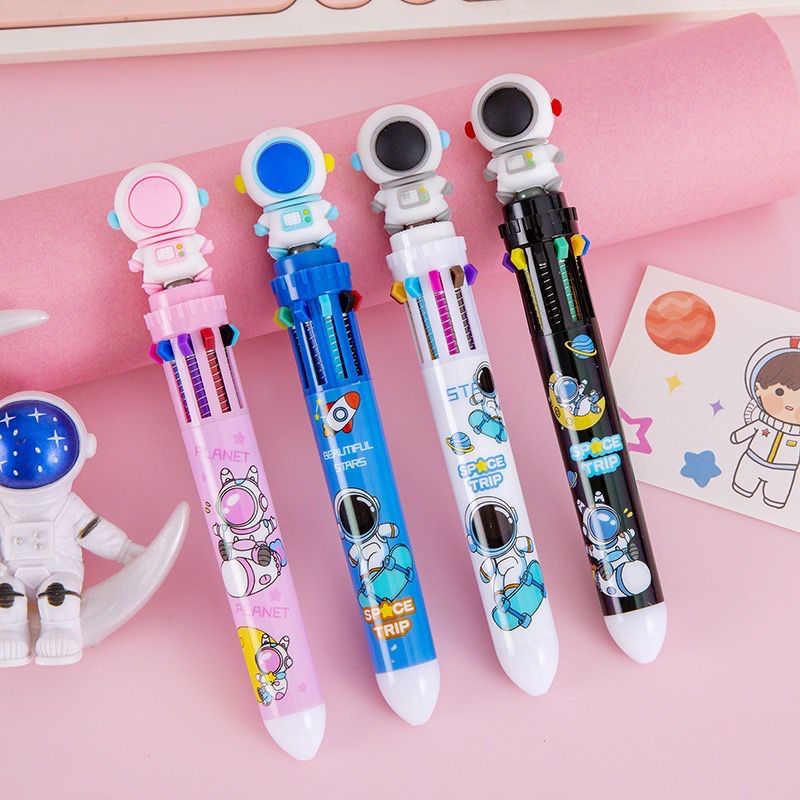 

[HARU] 10 Colours Astronaut Pen Pulpen